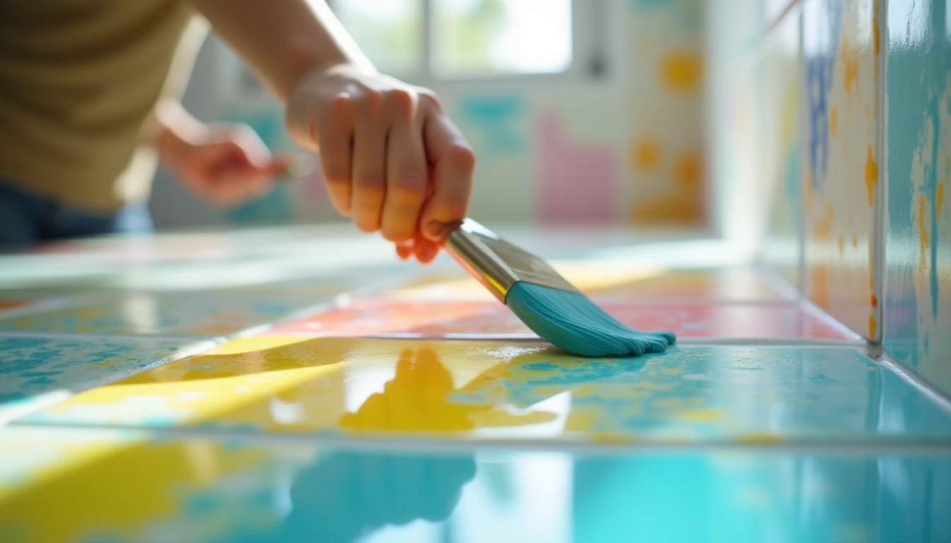 Peinture résine carrelage salle de bain : mode d'emploi en 4 étapes
